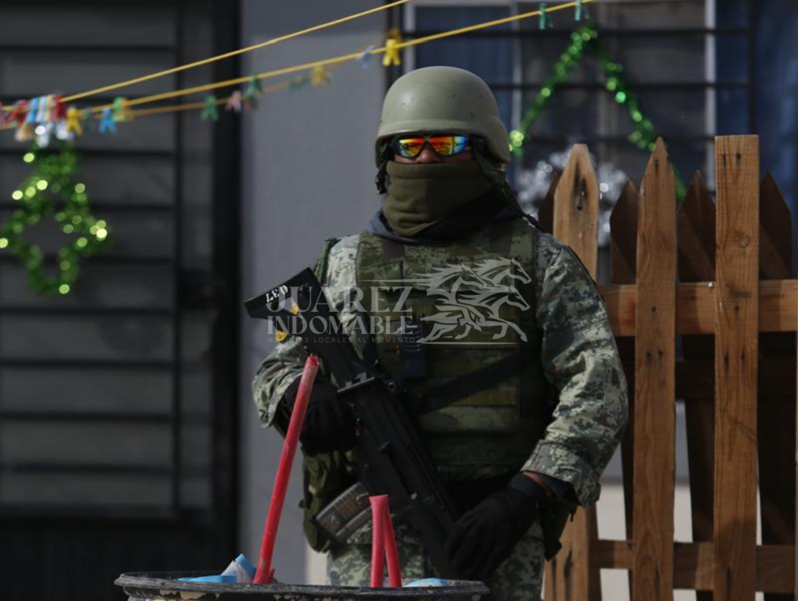 Triple ejecución en un taller en Parajes del Sur